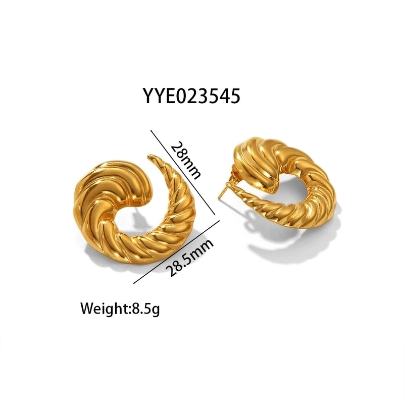 1 Pair IG Style Marine Style Modern Style Irregular Irregular Plating 304 Stainless Steel 316 Stainless Steel 18K Gold Plated Ear Studs