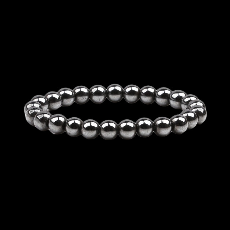 Retro Geometric Haematite Beaded Bracelets