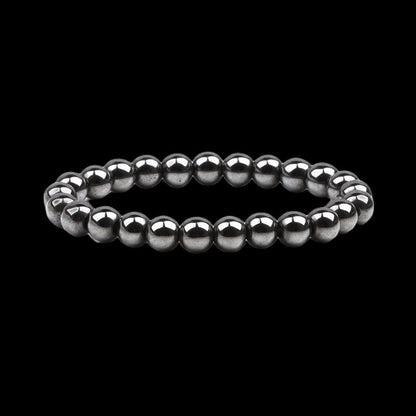 Retro Geometric Haematite Beaded Bracelets