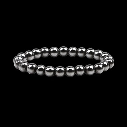 Retro Geometric Haematite Beaded Bracelets