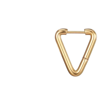 1 Piece Fashion Square Plating 201 Stainless Steel 18K Gold Plated Earrings