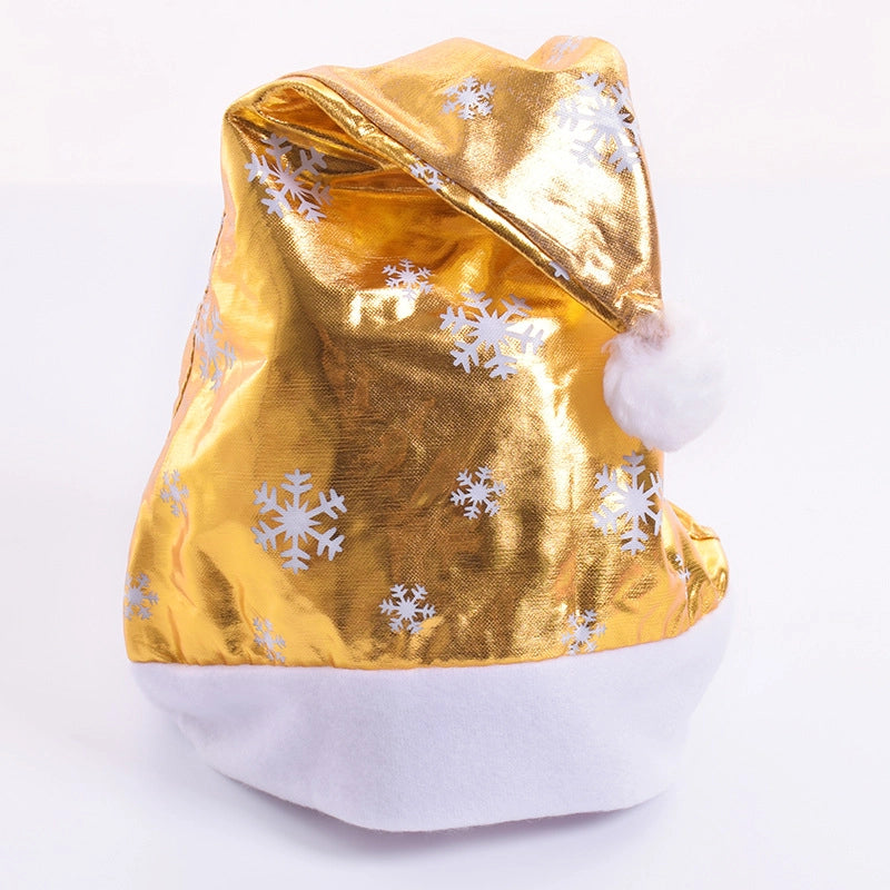 Creative Christmas Decorations Luminous Christmas Brushed Cloth Children's Hat Christmas Gift Cartoon Christmas Hat