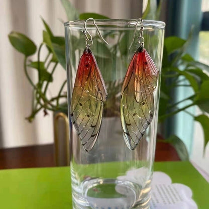 1 Pair Minimalist Wings Copper Epoxy Women's Drop Earrings