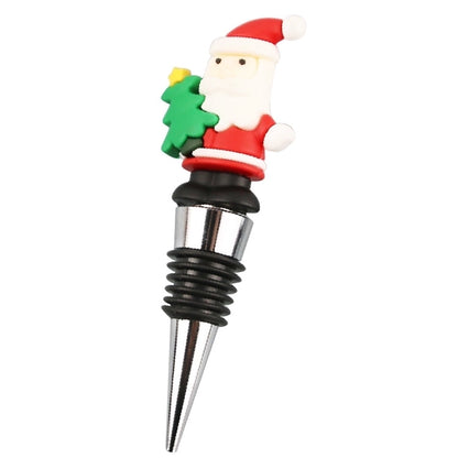 Christmas Cute Cartoon PVC Aluminium Alloy Wine Stopper 1 Piece