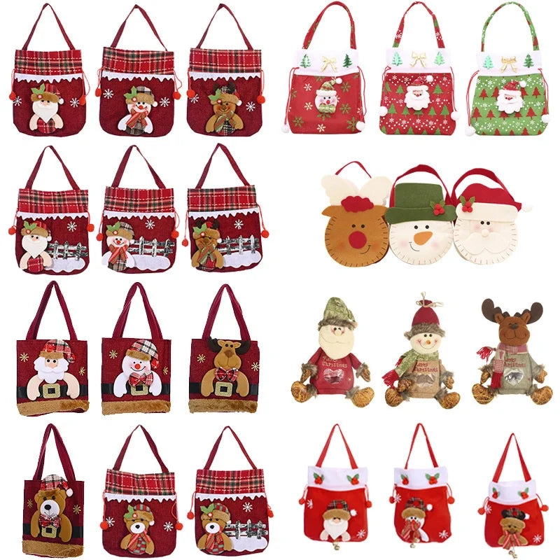 Creative Christmas Decoration Cartoon Tote Bag