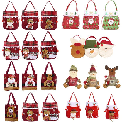 Creative Christmas Decoration Cartoon Tote Bag