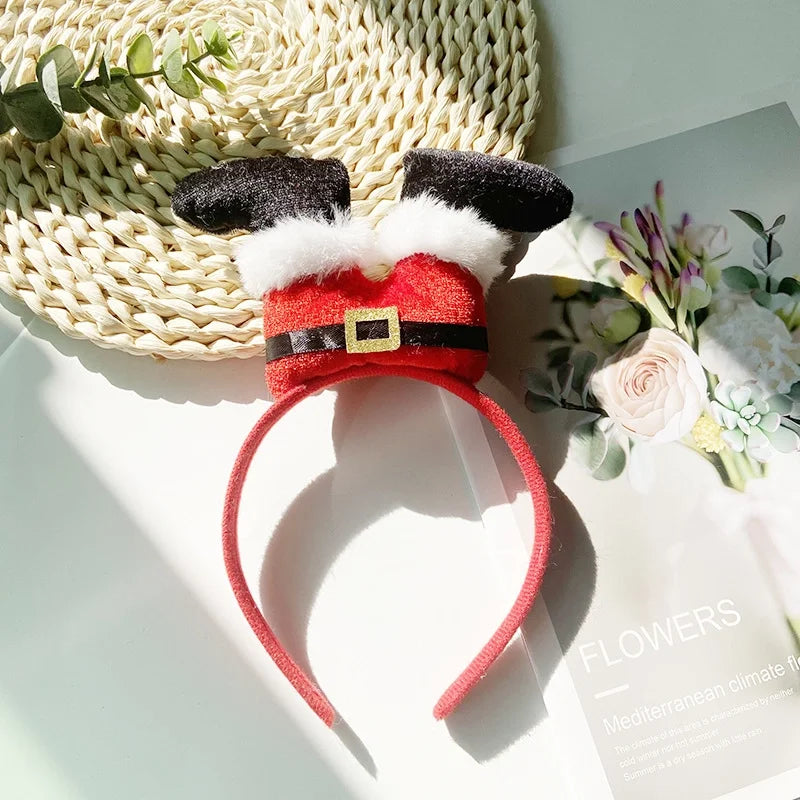 Christmas Cartoon Style Christmas Hat Plastic Christmas Costume Props