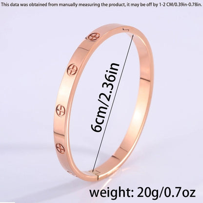 Basic Modern Style Classic Style Cross Titanium Steel Bangle In Bulk