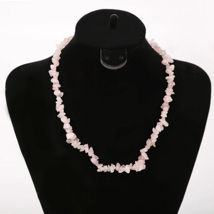 2 Pieces Ethnic Style Geometric Resin Beaded Natural Stone Necklace