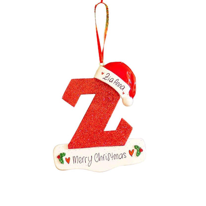 Cross-border Hot 26 English Letters Car Pendant Christmas Tree Decorative Ornaments Home Decorations