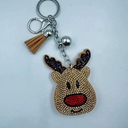 Cute Christmas Women's Metal Keychains Keychains