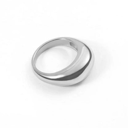 Fashion Solid Color 304 Stainless Steel Stainless Steel Rings