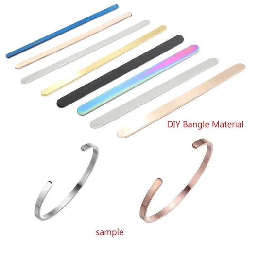 Minimalist Solid Color 304 Stainless Steel Bangle In Bulk