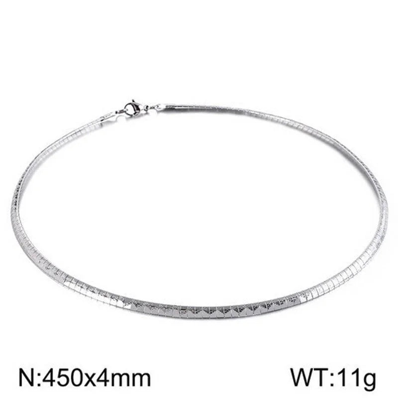 Casual Streetwear Geometric 304 Stainless Steel 18K Gold Plated Stainless Steel Necklaces