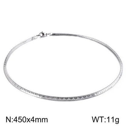 Casual Streetwear Geometric 304 Stainless Steel 18K Gold Plated Stainless Steel Necklaces