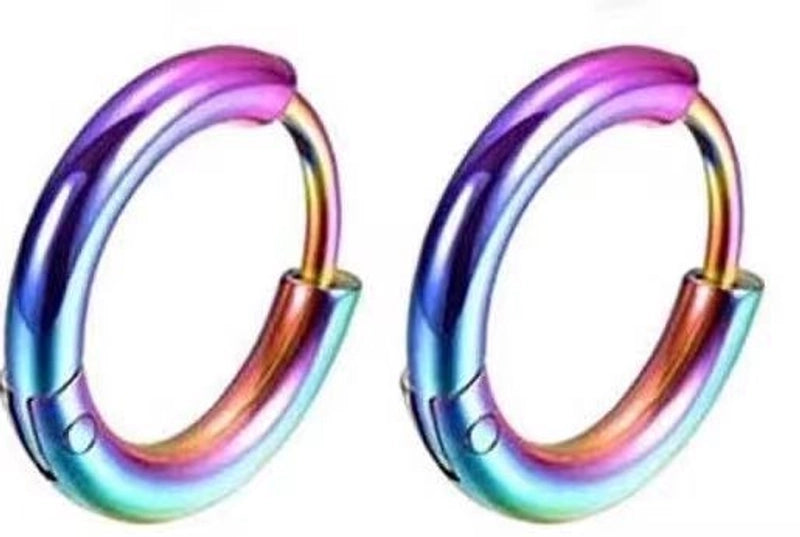 1 Piece Fashion Solid Color Plating 201 Stainless Steel 18K Gold Plated Earrings