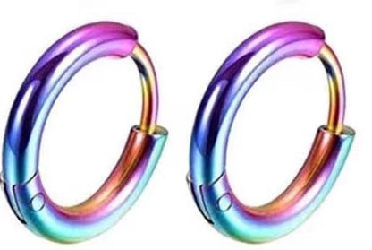 1 Piece Fashion Solid Color Plating 201 Stainless Steel 18K Gold Plated Earrings