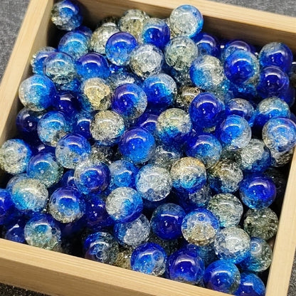 50 PCS/Package Diameter 10mm Diameter 8mm Glass Crackle Glass Beads Round Jewelry Accessories