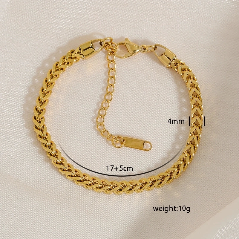 Hip-Hop Punk Minimalist Geometric 304 Stainless Steel Stainless Steel Bracelets In Bulk