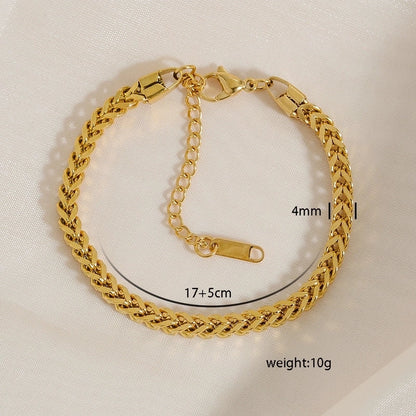 Hip-Hop Punk Minimalist Geometric 304 Stainless Steel Stainless Steel Bracelets In Bulk