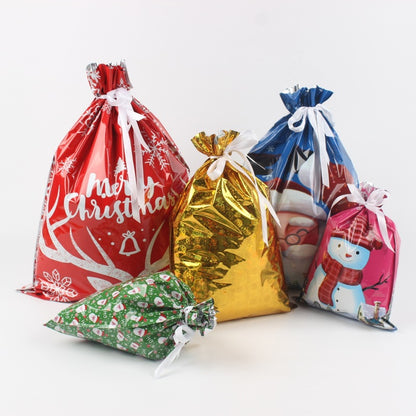 Christmas Gift Bag 2025 Santa Claus Style Drawstring Bag Candy Packaging Gift Bag