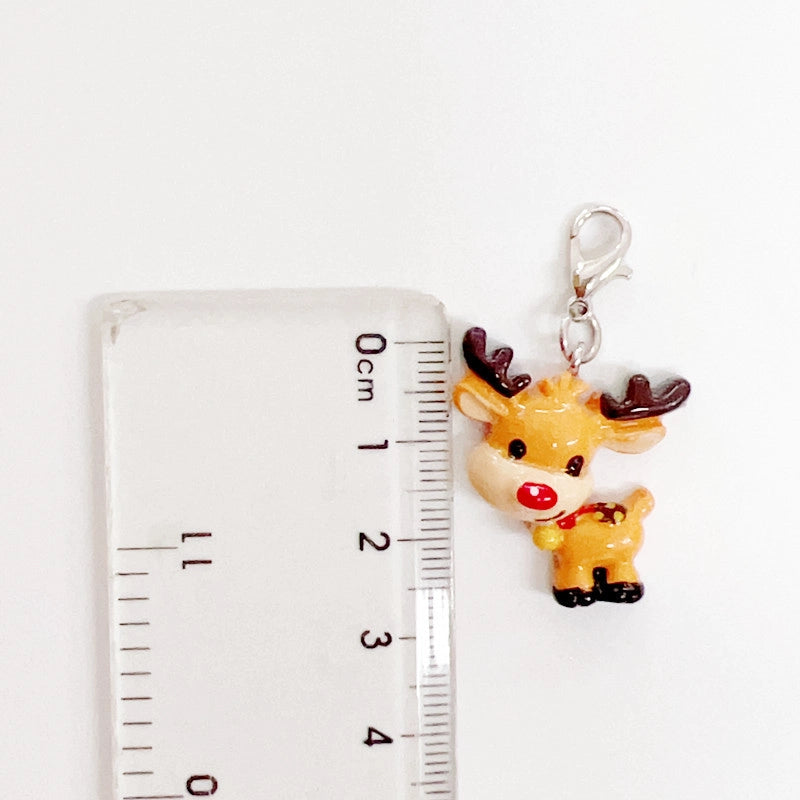 1 Piece 30mm Resin Santa Claus Snowman Elk Pendant Melon Seed Buckle Jewelry Accessories