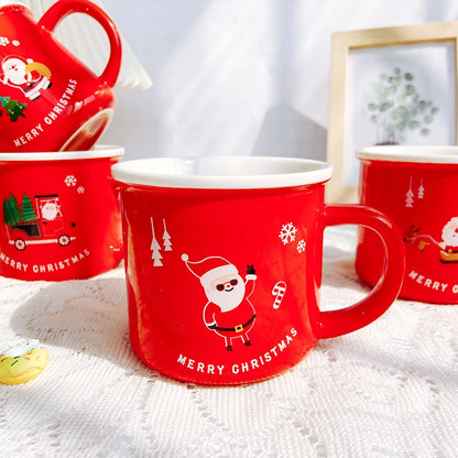 Christmas Christmas Cartoon Ceramics Mug 1 Piece