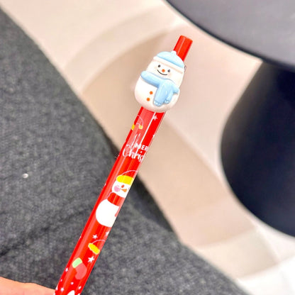1 Piece Christmas Tree Santa Claus Christmas Learning Christmas Plastic Cute Gel Pen
