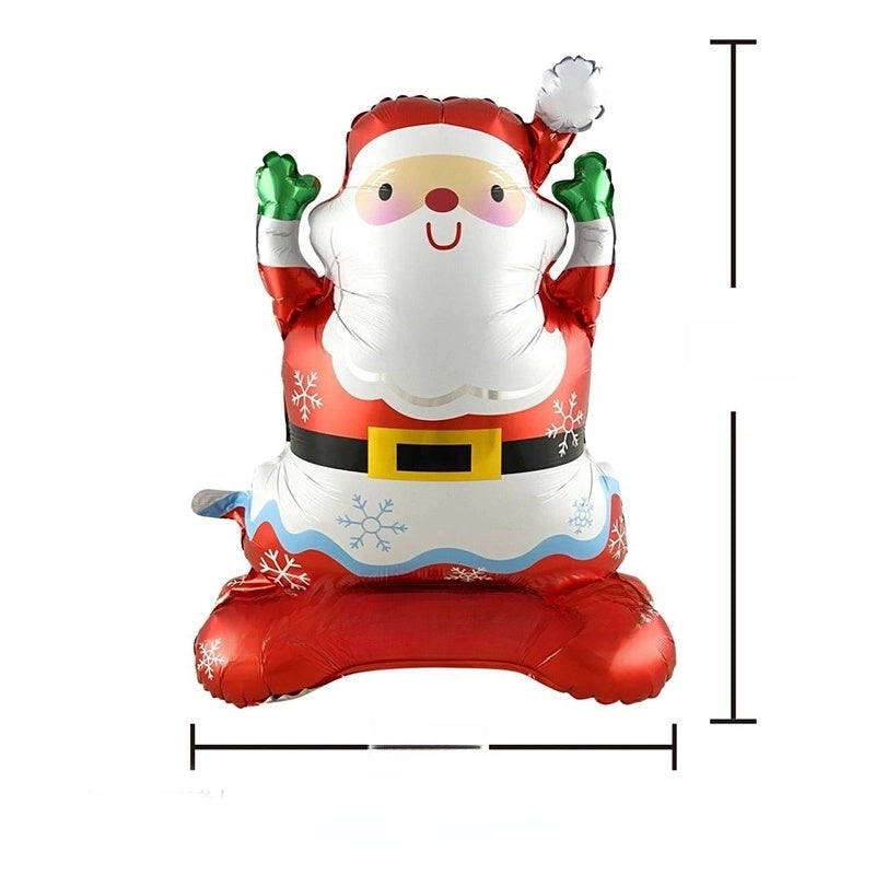 Christmas Casual Christmas Tree Santa Claus Snowman Aluminum Film Party Balloon Balloons