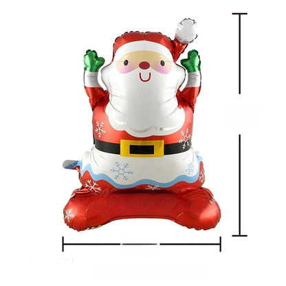 Christmas Casual Christmas Tree Santa Claus Snowman Aluminum Film Party Balloon Balloons
