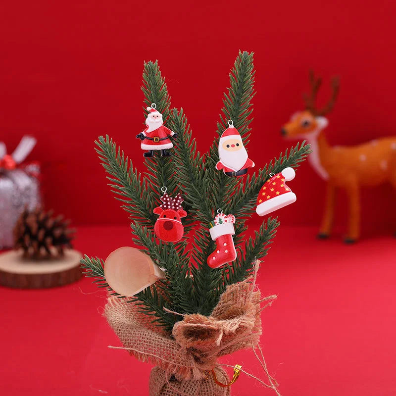 Christmas Resin Hanging Ring Small Pendant Diy Accessories Christmas Tree Decoration Supplies Small Pendant Hanging Ornament