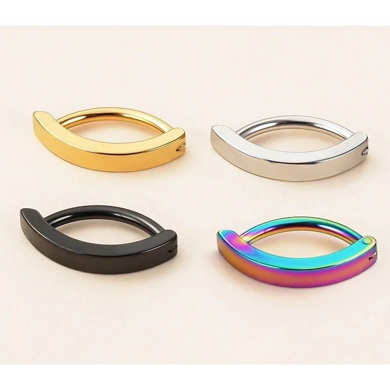 1 Piece Belly Rings Basic Minimalist Classic Style Geometric 304 Stainless Steel 18K Gold Plated Belly Rings