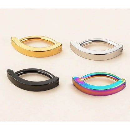 1 Piece Belly Rings Basic Minimalist Classic Style Geometric 304 Stainless Steel 18K Gold Plated Belly Rings