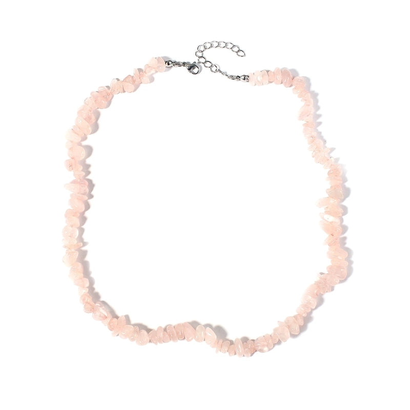 Vacation Irregular Geometric Natural Stone Crystal Handmade Necklace