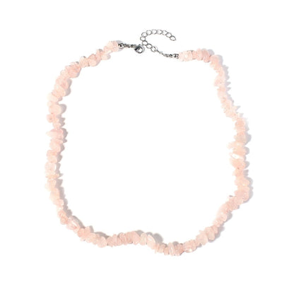 Vacation Irregular Geometric Natural Stone Crystal Handmade Necklace