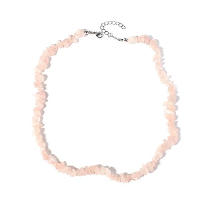 Vacation Irregular Geometric Natural Stone Crystal Handmade Necklace