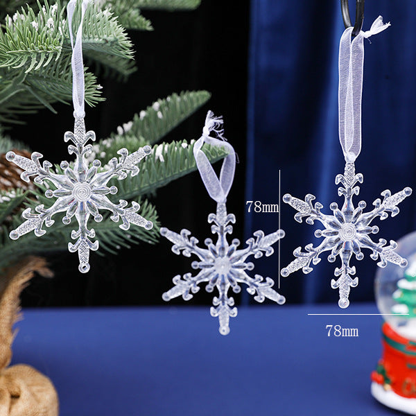 Christmas Design Christmas Tree Snowflake Reindeer Keychain Acrylic Ice Stick Pendant