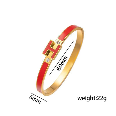 Ellipse Stainless Steel Electroplating Bangles