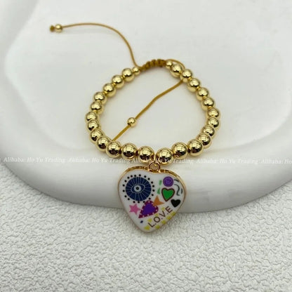 ALLOY Copper Alloy Rose Beaded Bracelets Bracelets, Bangles