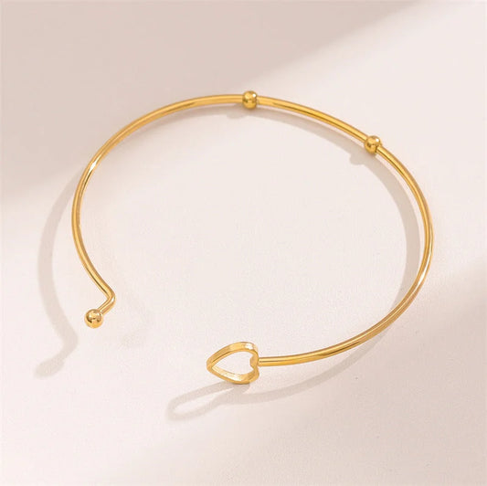 Minimalist Round Stainless Steel Electroplating Bangles