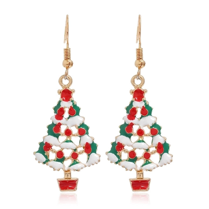 Fashion Christmas Tree Santa Claus Alloy Plating Women's Drop Earrings 1 Pair