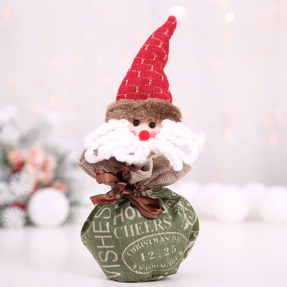 2 Pieces Christmas Cartoon Handbag Gift Bag Christmas Gift Bag Children's Candy Bag Apple Bag