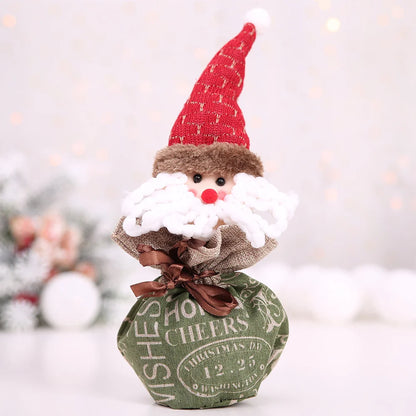 2 Pieces Christmas Cartoon Handbag Gift Bag Christmas Gift Bag Children's Candy Bag Apple Bag