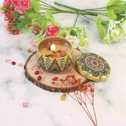 Christmas Fashion Santa Claus Contrasting Colors Flower Wax Metal