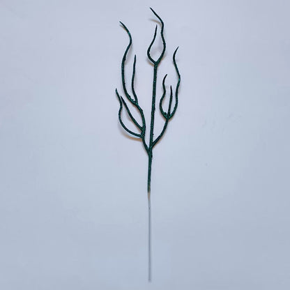 10 Pieces Christmas Decoration Real Tree Branches Golden Bells Dried Tree Branches Leaf Material Accessories Glitter Dried Tree Branches Festive Atmosphere Party Branches