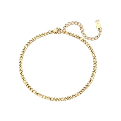 Fashion Geometric 304 Stainless Steel 18K Gold Plated Bracelets In Bulk