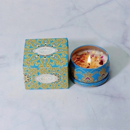 Christmas Fashion Santa Claus Contrasting Colors Flower Wax Metal