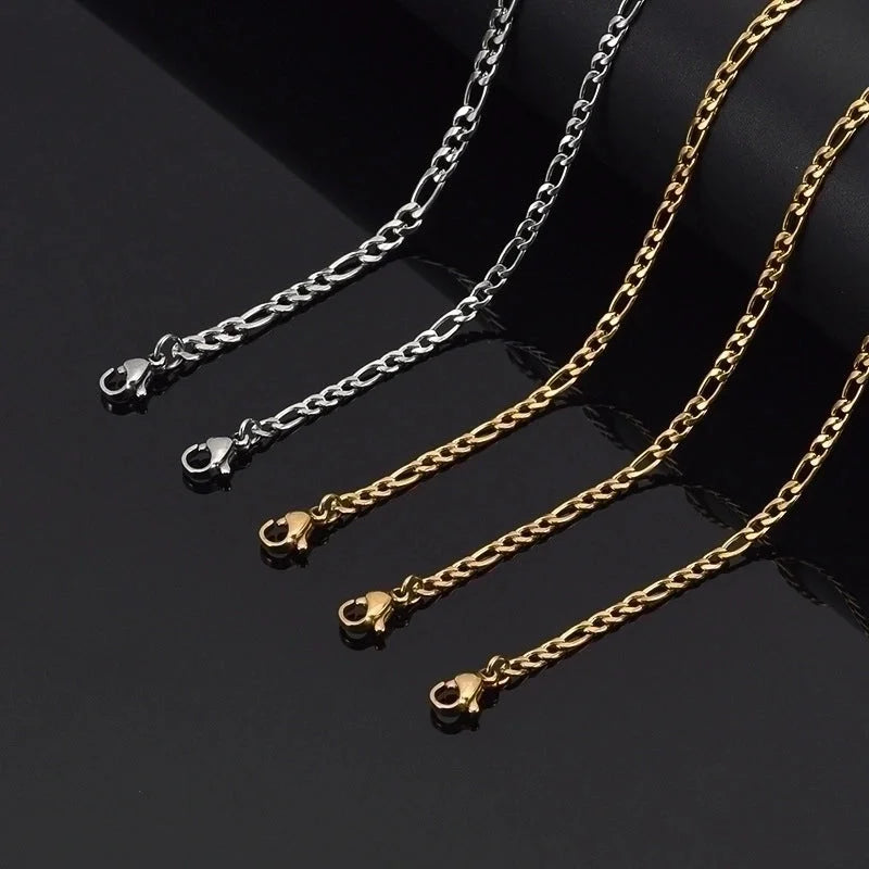 Minimalist Solid Color Stainless Steel Plating Bracelets Anklet Necklace