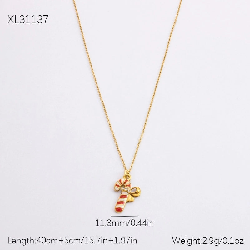 Cute Modern Style Christmas Tree Bow Knot Snowflake 304 Stainless Steel Plating Bracelets Earrings Necklace