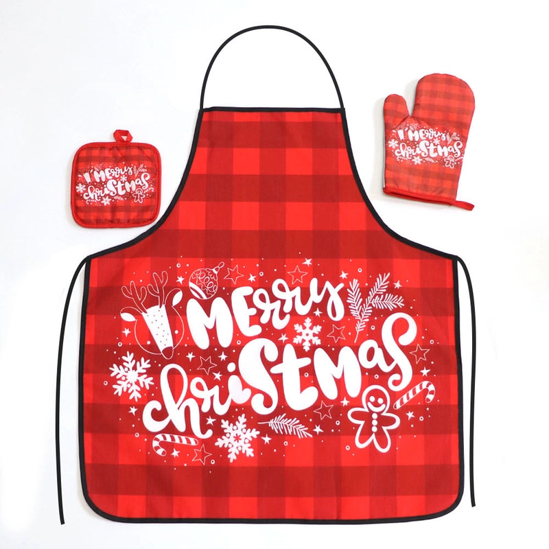 Christmas Vacation Tie Dye Polyester Apron 1 Set
